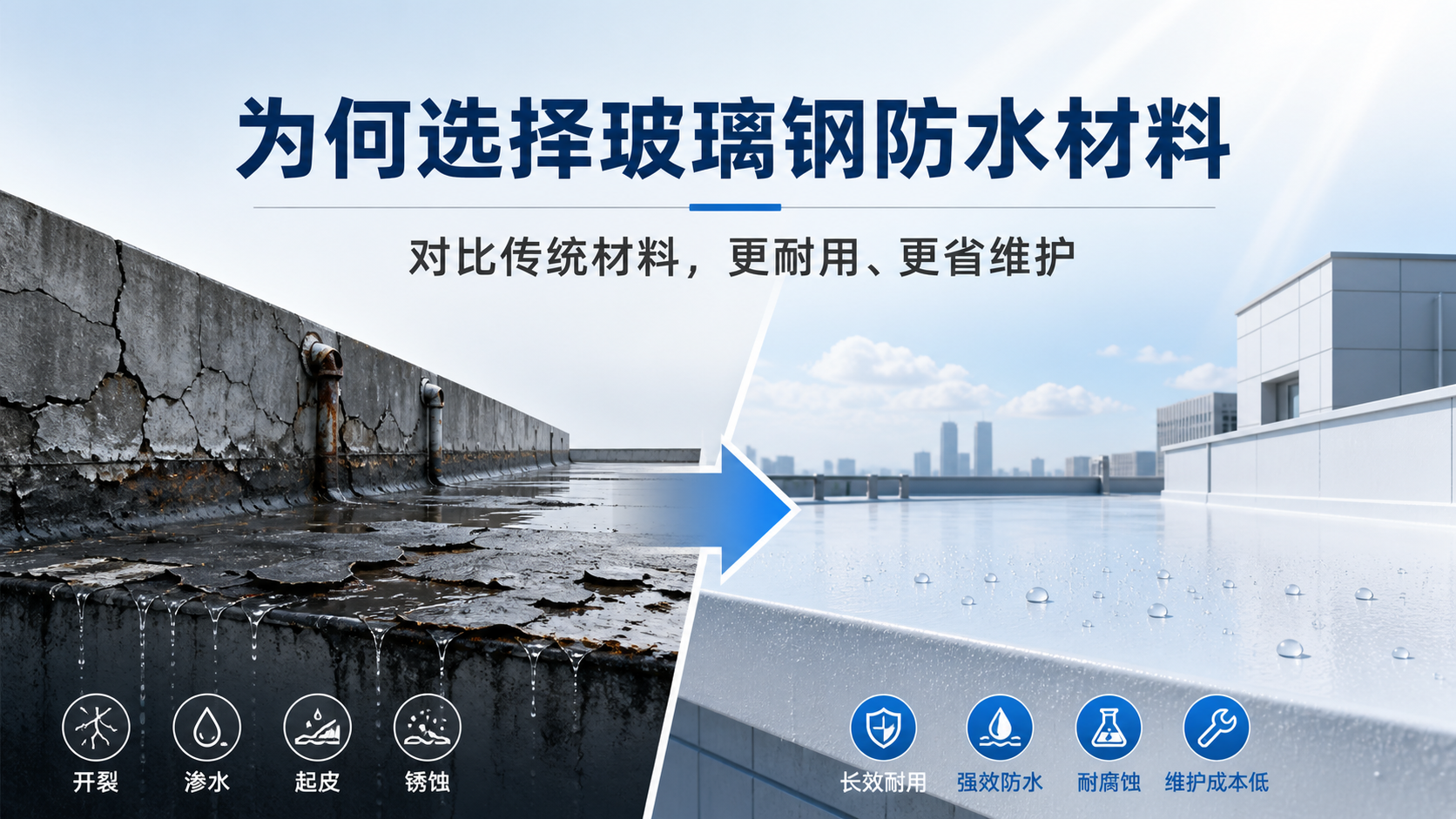在昌吉，为何选择玻璃钢防水材料而非传统材料